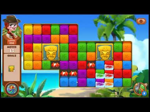 Lost Island Blast Adventure Level 256 - NO BOOSTERS 🏝️ | SKILLGAMING ✔️