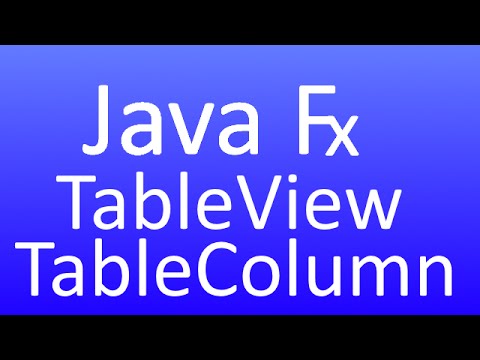 JavaFX [58] - TableView und TableColumn