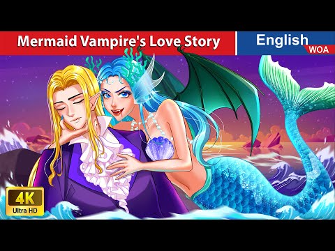 Mermaid Vampire's Love Story 🐬💛 Horror Stories 💀🌛 Fairy Tales in English 