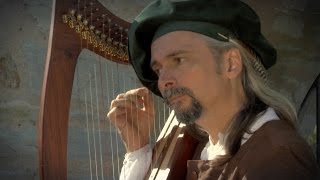 Lied des Barden auf der keltischen Harfe