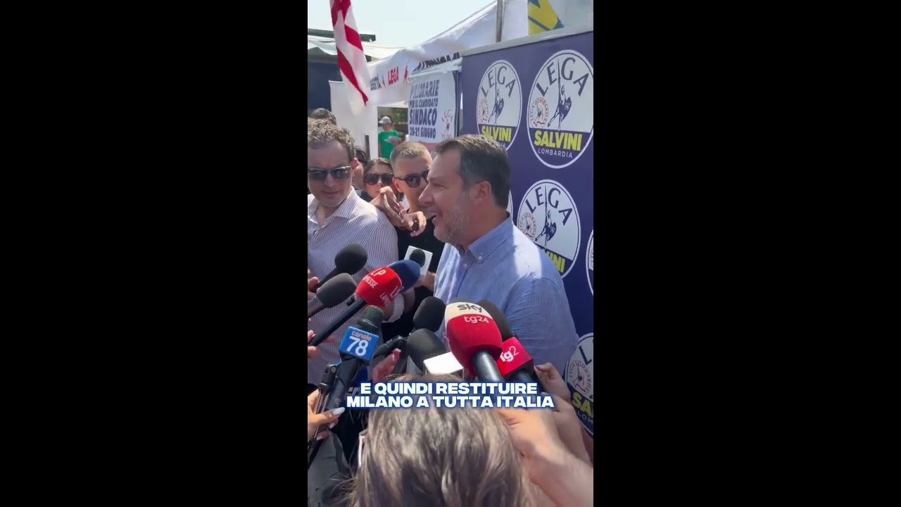 SALVINI: “SERVE PIÙ SICUREZZA E CASA PER I MILANESI, FARE IL SINDACO DI MILANO? ORA NON C'È FRETTA”