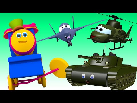 Bob le Train - Visite du camp militaire | BOB les rimes de train maternelles! | Army Camp