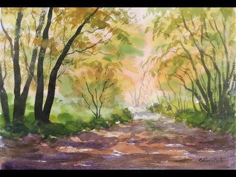 Colinsteedart. Hazel Wood. (watercolour demonstration)