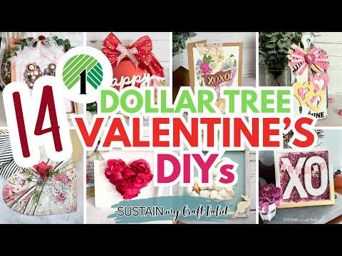 14 Cute and Simple Dollar Tree Valentine's Day DIY and Crafts