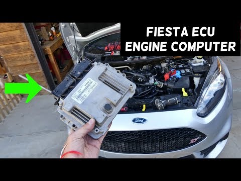 HOW TO REMOVE OR REPLACE ENGINE COMPUTER ECU ECM ON FORD FIESTA MK7 ST