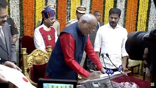 CP Radhakrishnan Takes Oath As Telangana New Governor | CM Revanth Reddy | KCR | Cinema Garage