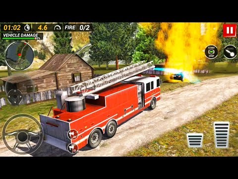 Fire Truck Driving Game 2019 - Extinguishing A Car Fire - Android Gameplay FHD