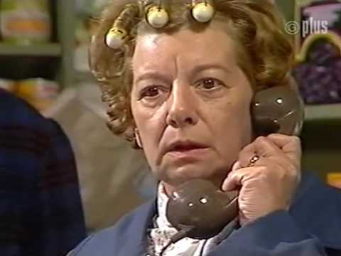 Hilda Ogden is told that Stan has died, November 1984