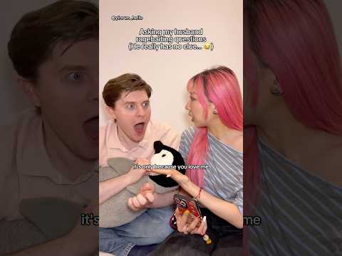 His brain was broken at the end 😂 #husband #yinrunandluke #ragebaitquestions #couplechallenge #love