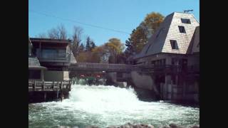 preview picture of video 'The Leland, Michigan Dam at Fishtown.'