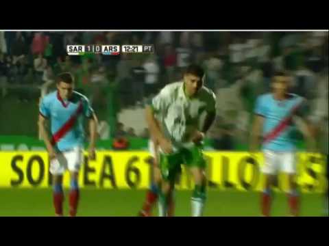 Gol de Leandro Diaz - Sarmiento J 1 x 0 Arsenal - Fecha 1 - Liga Argentina