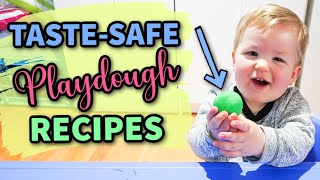 TASTE-SAFE HOMEMADE PLAYDOUGH RECIPE || EDIBLE PLAYDOUGH RECIPES