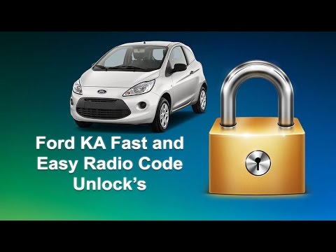 How To Find Ford KA Serial Radio Code For Unlock 6000CD Stereo/CD Player