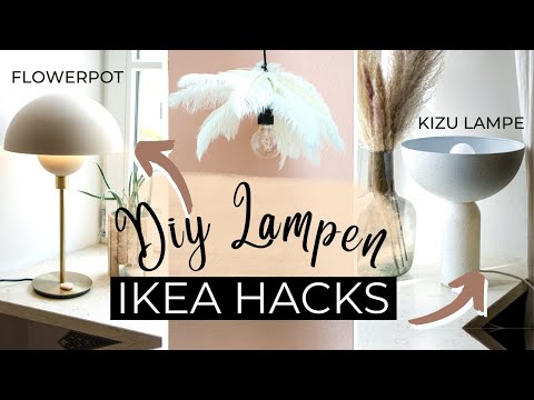 DIY IKEA Hack | 5 DESIGNER LAMPEN für 30€ einfach & schnell selber machen | FlowerPot DIY
