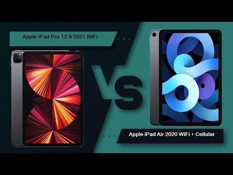 Apple iPad Pro 12.9 2021 WiFi Vs Apple iPad Air 2020 WiFi + Cellular