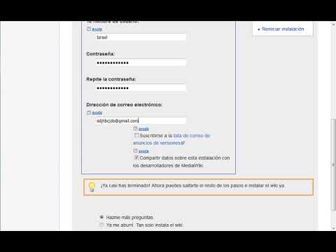 Instalación Mediawiki