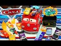 New Disney Cars Color Changers and Red Firetruck Stunt Playset Bumper Save Jackson Storm Paint Job