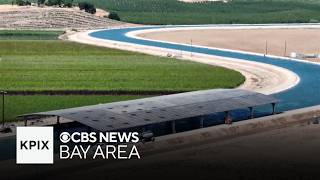 Solar canopies over a California irrigation canal