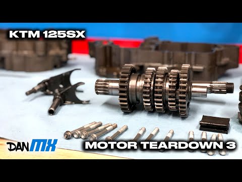 KTM 125SX MOTOR TEARDOWN 3 | Bottom end, transmission, crankshaft