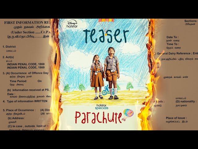 Hotstar Specials | Parachute Teaser | Coming Soon | Disneyplus Hotstar