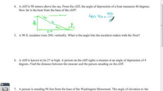 7C Angle of Elevation and Angle of Depression