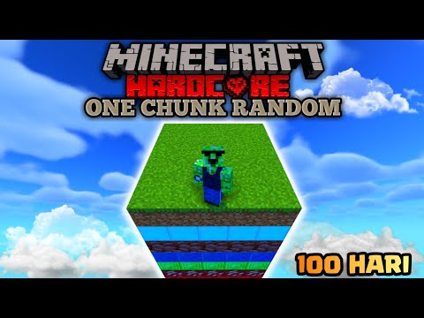 Surviving 100 days in Minecraft: Insane One Chunk Challenge!