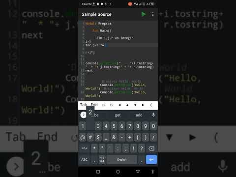 vb.net console application 5 table generator