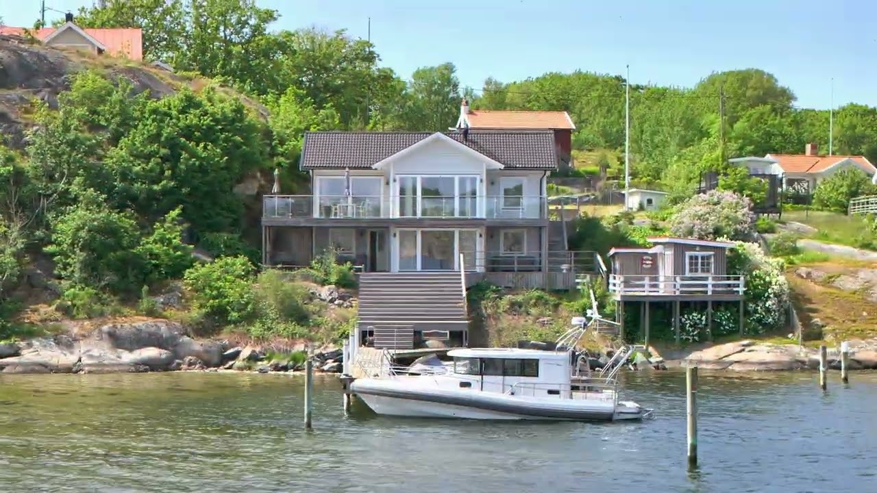 9 rum Villa på Panneviksvägen 16 Södra Skärgården, Brännö Göteborgs kommun - video