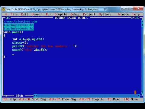 Basic Program In C In Tamil