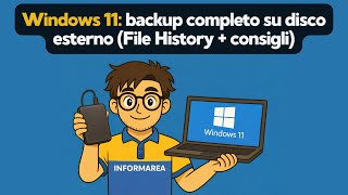 Windows 11: backup completo su disco esterno (File History + consigli)