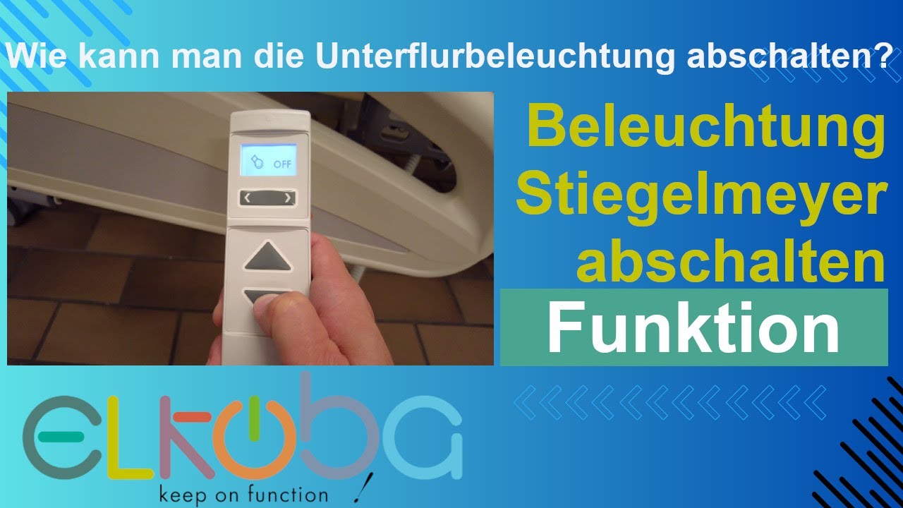 Wie kann man die Bettbeleuchtung und Unterflurbeleuchtung bei Stiegelmeyer abschalten?