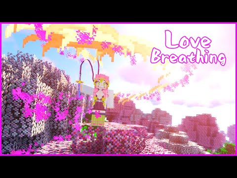 Kanroji Mitsuri's Love Breathing Moves | Minecraft Demon Slayer Mod Review