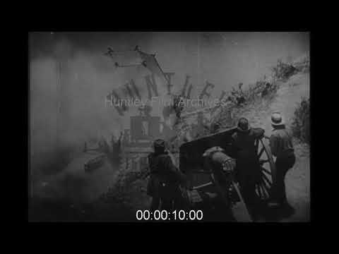 Cannon destroys Chinese House, 1920s - Archive Film 1064518