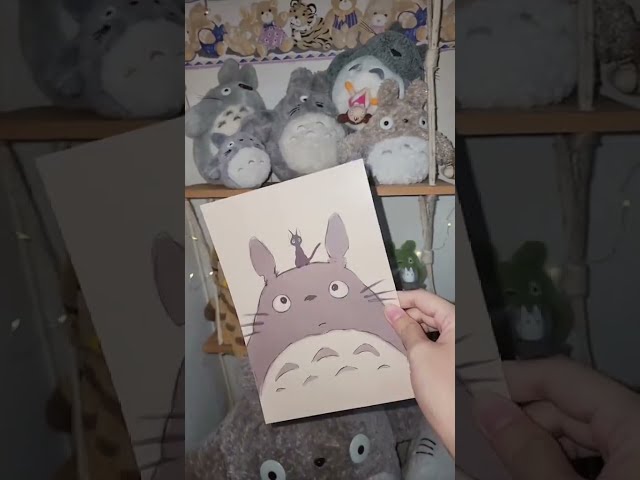 Vídeo relacionado con Totoro (My Neighbor) (1988) Póster decorativo para pared del hogar, letrero de metal retro, 20,3 x 30,5 cm