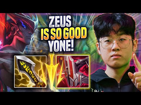 ZEUS IS SO GOOD WITH YONE! - T1 Zeus Plays Yone TOP vs Renekton! | Season 2023