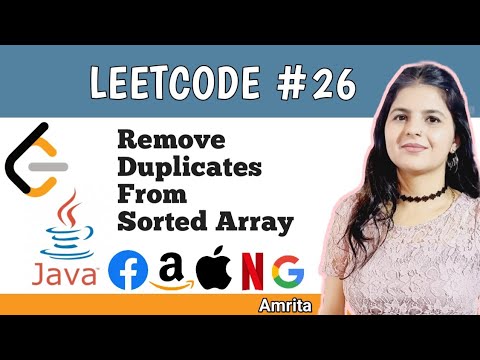 Remove Duplicates From Sorted Array Leetcode 26 Java Solution Easy Explanation