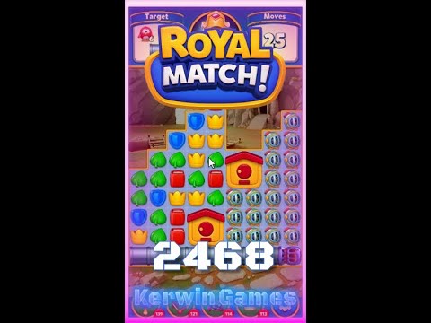 Royal Match Level 2468 - No Boosters Gameplay