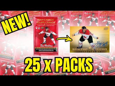 We Opened 25 x Tim Hortons Team Canada Hockey Packs… Worth It?