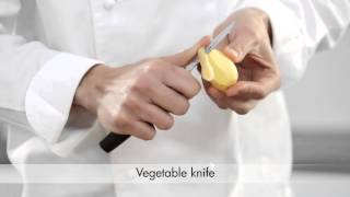 Peeling potatoes with a Vegetable Knife