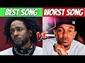 POPULAR RAPPERS BEST Vs WORST Songs 2022