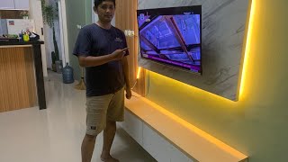 Download lagu DIY Cara membuat panel / Backdrop TV 43 inchi yang simpel, minimalis, elegan dan kokoh Cara Pasang mp3 Download lagu DIY Cara membuat panel / Backdrop TV 43 inchi yang simpel, minimalis, elegan dan kokoh Cara Pasang mp3