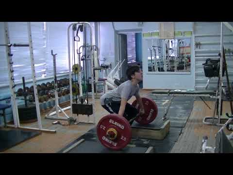 Савкин Виктор, 12 лет, вк 50 Рывок с плинтов  19 кг Личный рекорд! Новичок