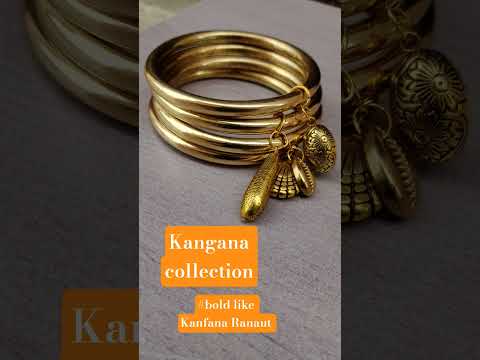 Handmade Brass Set of 6 pcs Designer Charm Bangle for Women and Girls.