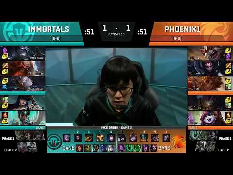 IMT vs P1 Highlights Game 3 NA LCS Summer 2017 Immortals vs Phoenix1 W1D1