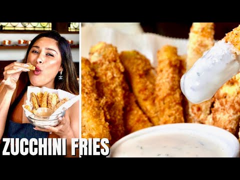 ONE CARB KETO ZUCCHINI FRIES! How To Make Zucchini Fries Recipe