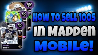 How To Sell 100 Overall Players In Madden Mobile 20!