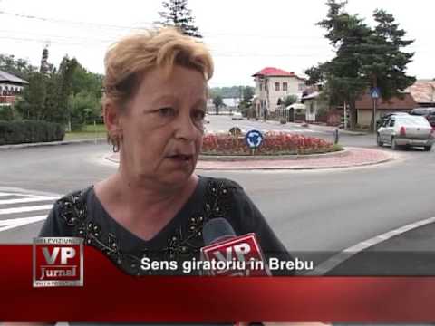 Sens giratoriu în Brebu
