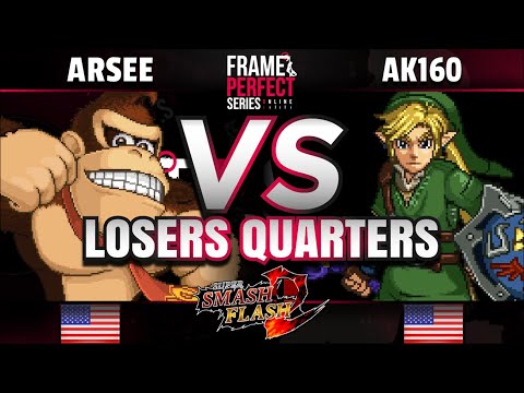 FPS6 Online - Arsee (Donkey Kong) vs. SC | AK160 (Link) - Super Smash Flash 2 Losers Quarterfinals