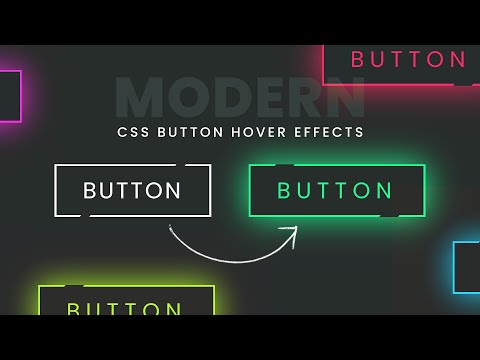 Modern Css Glowing Button Hover Effects Html Css Tutorial
