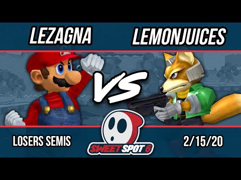 Sweet Spot 6 - LeZagna (Mario) Vs. Lemonjuices (Fox) - Top 8 Losers Semis